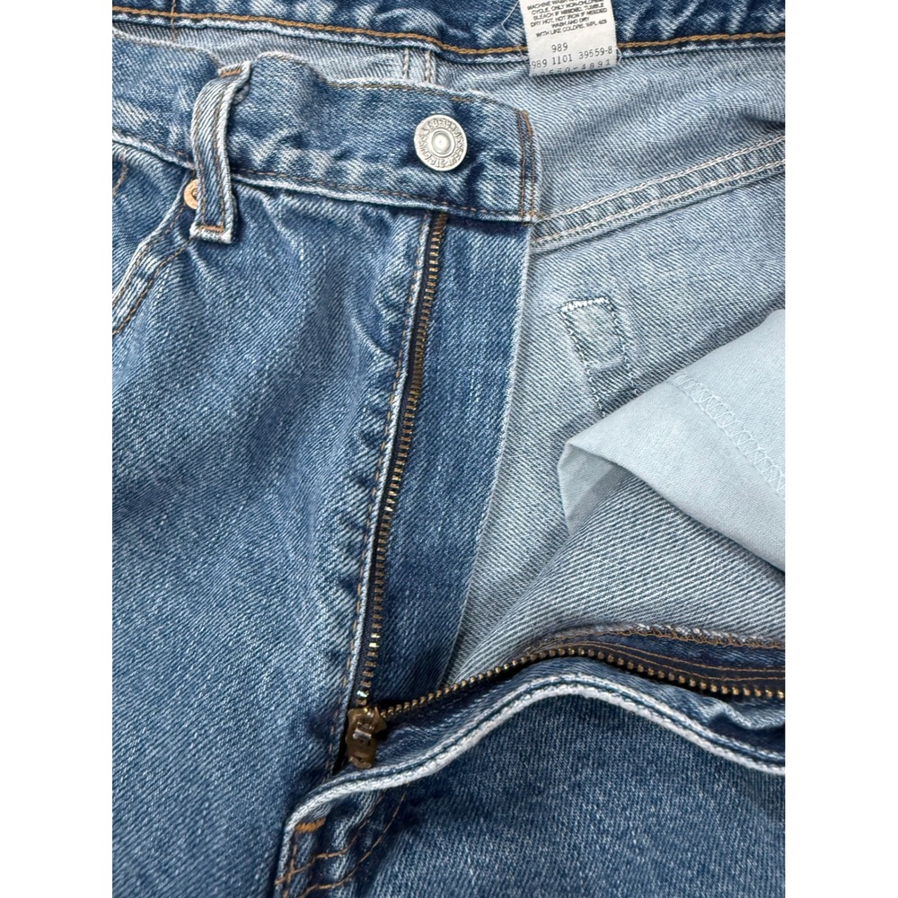 Levis 550 Relaxed Fit Mens Jeans 34x32 Medium Wash Blue Denim 00550-4891 Vintage - Picture 8 of 16